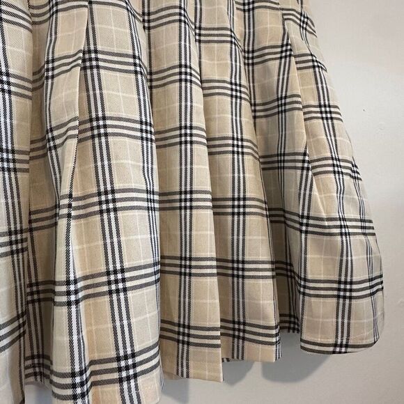 Princess Polly Plaid Skirt Mini Cream School Girl Size 6 - Picture 2 of 5